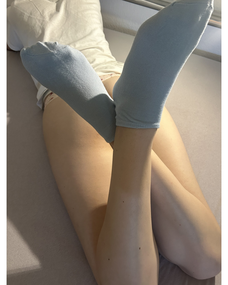 7 Tage getragene Stinkesocken Blau 💙