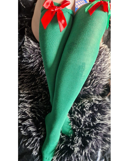 Kopie von Rote Weihnachts-Overknees