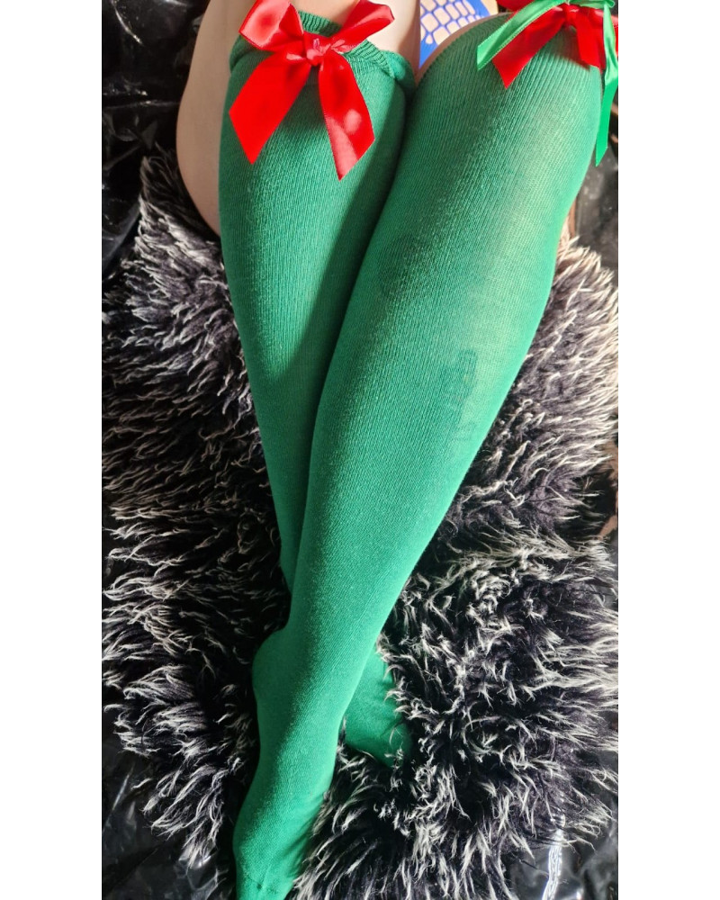 Kopie von Rote Weihnachts-Overknees