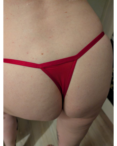 Mein roter Mini-String – 3 Tage intensiv getragen