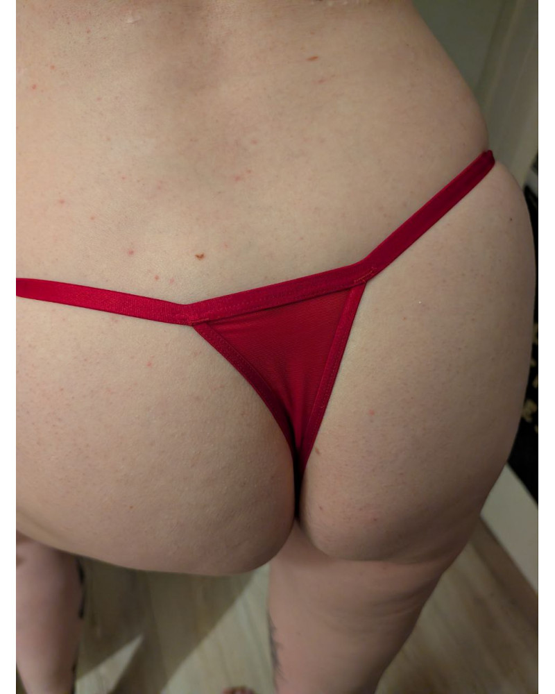 Mein roter Mini-String – 3 Tage intensiv getragen