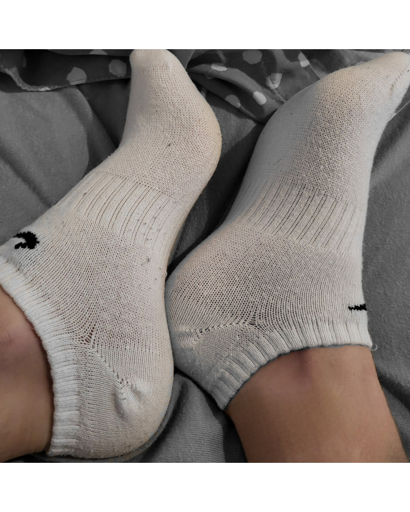 Weiße Nike socken