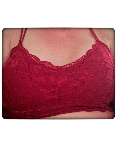 Bustier mit weicher Spitze