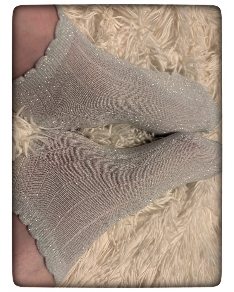 Glitzer Socken 24 Std. getragen 