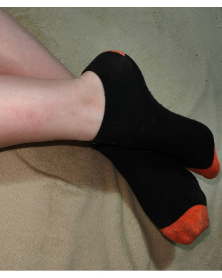 getragene Socken