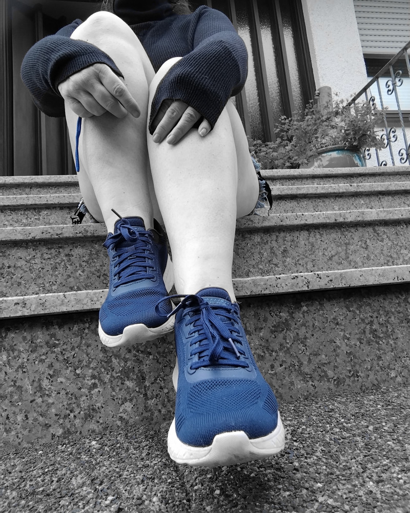 Schuhe mit Anweisungen 