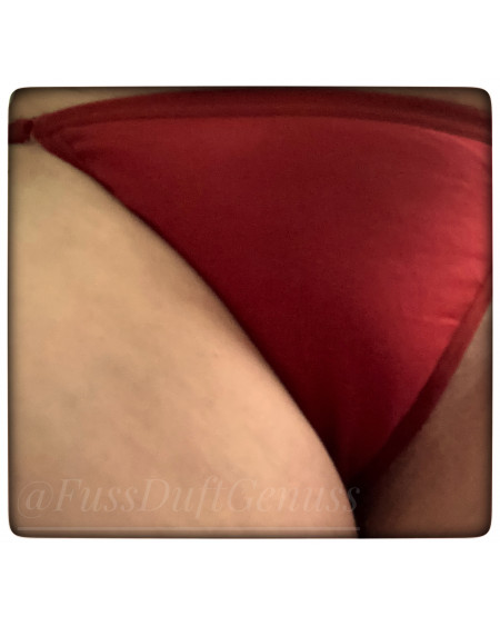 Tanga weinrot 24Std. getragen 