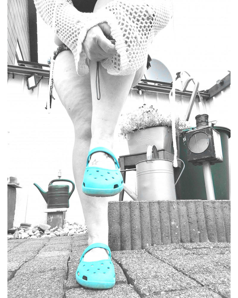 Schuhe mit Anweisungen 