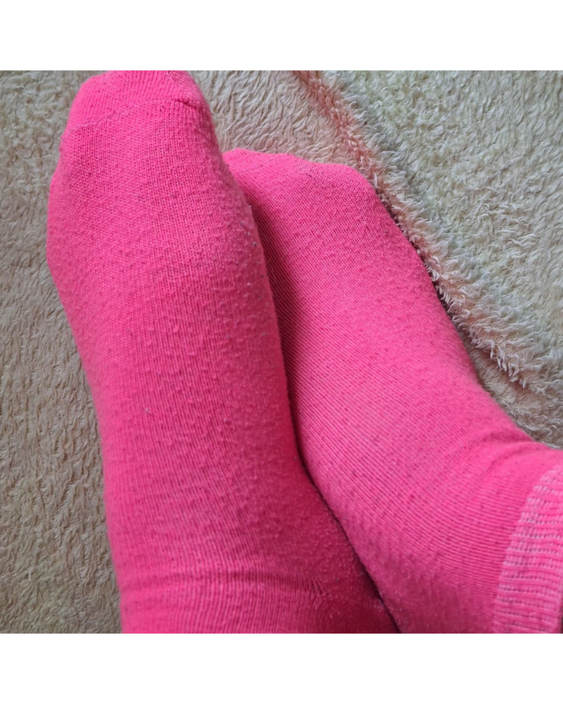 Fresh Pink Ankle Socks Worn 1 Day 