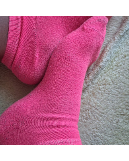 Fresh Pink Ankle Socks Worn 1 Day 