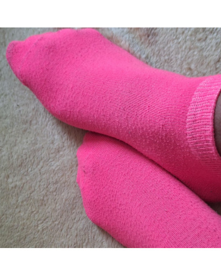 Fresh Pink Ankle Socks Worn 1 Day 