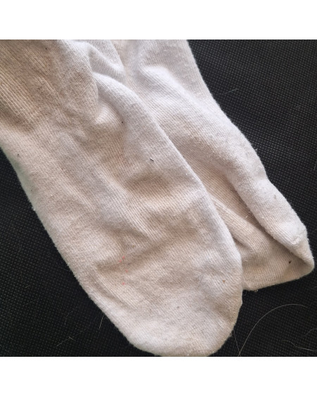 3 Day Worn White Ankle Socks Heavy Authentic Wear
