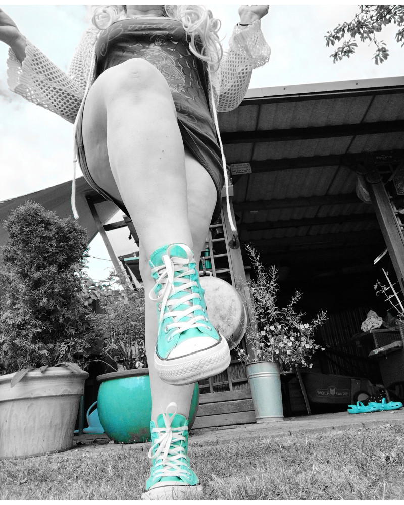 Schuhe mit Anweisungen 