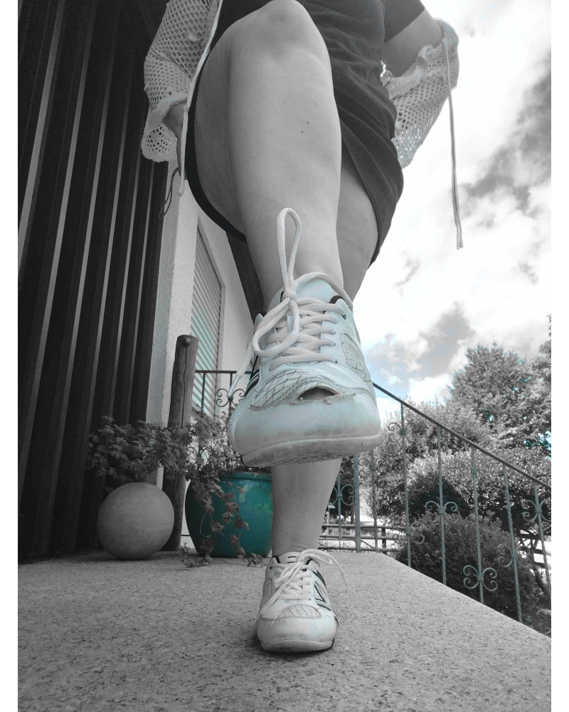 Schuhe mit Anweisungen 