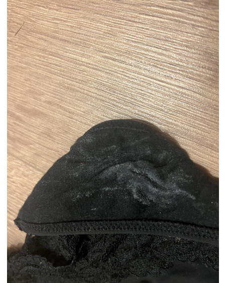 ❤️ Premium Black Lace Thong – Worn intensively for 2 days, including personal infusion ❤️ 