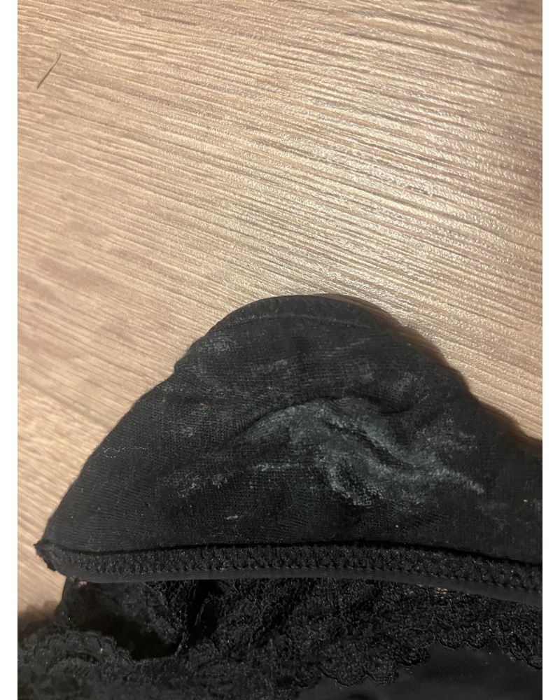 ❤️ Premium Black Lace Thong – Worn intensively for 2 days, including personal infusion ❤️ 