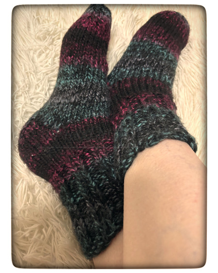 Wollsocken gestrickt 