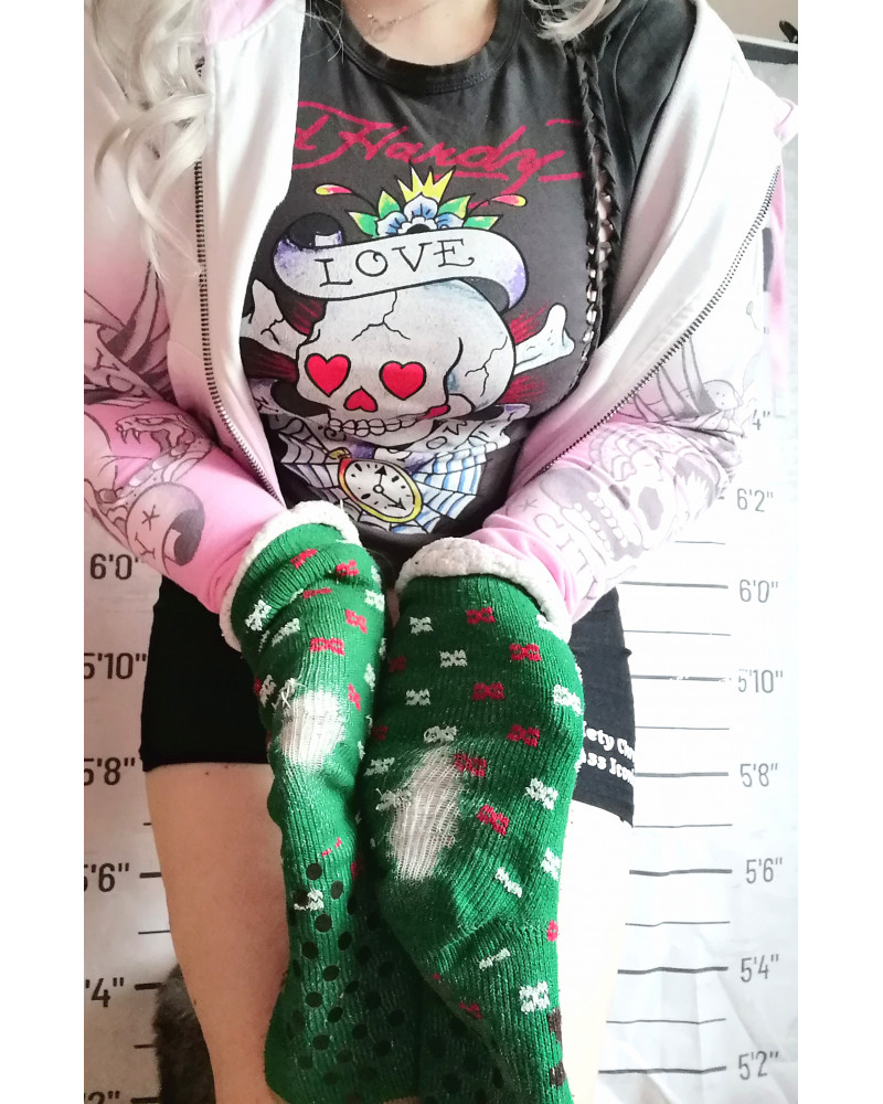 Socken mit Anweisungen 