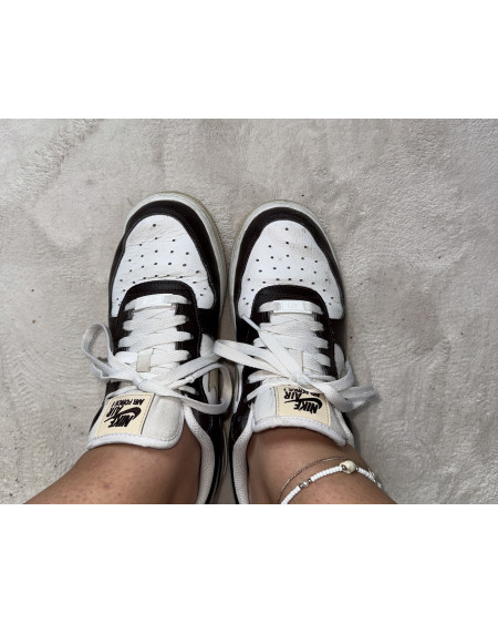 Nike Air Force 1 (Weiß-Braun)